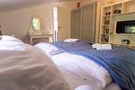 Schlafzimmer - Ferienhaus Bauernkate Basstölpel - Top-Hundeurlaub