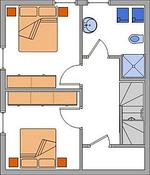 Grundriss - Doppelhaushälfte Frederike - Top-Hundeurlaub