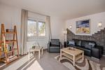 Wohnzimmer - App. Ahlbeck mit Balkon, Kamin und Seeblick - Top-Hundeurlaub