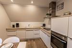 Küche / Küchenzeile - Appartement Altes Pastorat 6 - Top-Hundeurlaub