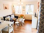 Wohnzimmer in der Ferienwohnung Hopelfask in Süddorf auf Amrum - Ferienwohnung *Hopelfask* - Top-Hundeurlaub