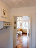 Blick in as Wohnzimmer in der Ferienwohnung Hopelfask in Süddorf auf Amrum - Ferienwohnung *Hopelfask* - Top-Hundeurlaub