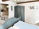 Schlafzimmer - Ferienwohnung *Aawerkant* - Top-Hundeurlaub