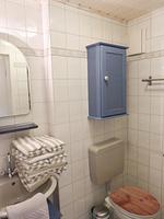 Badezimmer in der Ferienwohnun Brombelbei in Süddorf auf Amrum - Ferienwohnung *Brombelbei* - Top-Hundeurlaub