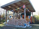 Dekorative Gartenlaube des Hüs Sanksiin in Süddorf auf Amrum - Ferienwohnung *Driiwholt* - Top-Hundeurlaub
