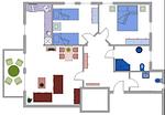 Grundriss - Appartement Sandburg - Top-Hundeurlaub