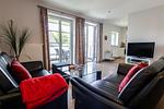 Wohnzimmer - Appartement Sandburg - Top-Hundeurlaub