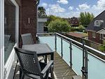 Balkon - Ferienwohnung *Jessen´s Wattblick* - Top-Hundeurlaub