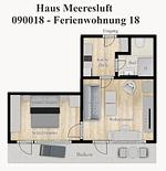 Grundriss - Ferienwohnung 18 - Top-Hundeurlaub