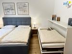 Schlafzimmer - Ferienwohnung Seehund - Top-Hundeurlaub