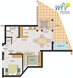 Grundriss - Ferienwohnung 2 - Top-Hundeurlaub