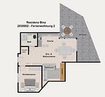 Grundriss - Ferienwohnung 2 - Top-Hundeurlaub