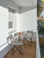 Balkon - Ferienhaus Nordseeglück 11.6 - Top-Hundeurlaub