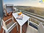 Balkon mit Strandkorb (Strandkorb aktuell in Reparatur) - Ferienwohnung 23 - Top-Hundeurlaub