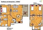 Grundriss - Ferienwohnung 2 - Top-Hundeurlaub