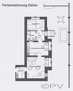 Grundriss - Apartment Oskar - Top-Hundeurlaub