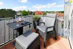 Balkon - Ferienwohnung Strandläufer - Top-Hundeurlaub