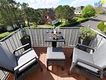 Balkon - Ferienwohnung Strandläufer - Top-Hundeurlaub