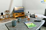 Wohnzimmer - Ferienwohnung Strandläufer - Top-Hundeurlaub