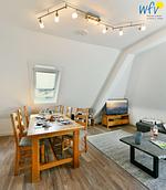 Wohnzimmer - Ferienwohnung Strandläufer - Top-Hundeurlaub