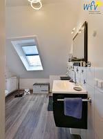 Badezimmer - Ferienwohnung Strandläufer - Top-Hundeurlaub
