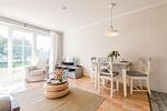 Wohnzimmer - Haus Friesische Straße 25a, Whg. 2 - Top-Hundeurlaub
