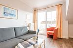 Wohnzimmer - Haus Friesische Straße 25a, Whg. 8 - Top-Hundeurlaub