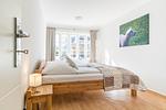 Das zweite Schlafzimmer verfügt ebenfalls über ein Doppelbett. - Ferienwohnung Clematis - Top-Hundeurlaub