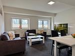 Wohnzimmer - Monteurwohnung Peenstuuv - Top-Hundeurlaub