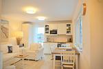 Küche / Küchenzeile - Südstrand Appartement inkl. WLAN - Top-Hundeurlaub