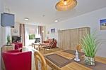 Wohnzimmer - FeWo 01: Terrasse - Top-Hundeurlaub