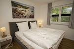 Schlafzimmer - FeWo1: Terrasse, Gartennutzung, Sauna - Top-Hundeurlaub