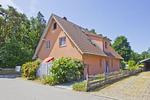 Fassade / Eingang - FeWo 02: Terrasse, Gartennutzung, Saunanutzung - Top-Hundeurlaub