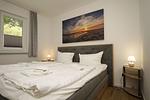 Schlafzimmer - FeWo 02: Terrasse, Gartennutzung, Saunanutzung - Top-Hundeurlaub