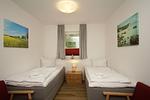 Schlafzimmer - FeWo 02: Terrasse, Gartennutzung, Saunanutzung - Top-Hundeurlaub