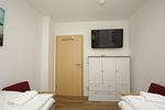 Schlafzimmer - FeWo 02: Terrasse, Gartennutzung, Saunanutzung - Top-Hundeurlaub
