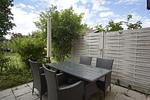 Terrasse - FeWo 02: Terrasse, Gartennutzung, Saunanutzung - Top-Hundeurlaub