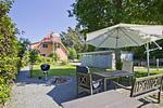 Terrasse - FeWo 02: Terrasse, Gartennutzung, Saunanutzung - Top-Hundeurlaub