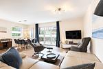 Wohnzimmer in den Essbreich - Reethaus 18a - Top-Hundeurlaub