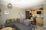 Wohnzimmer - FeWo403: Balkon, Meerblick - Top-Hundeurlaub