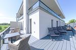 Ferienwohnung Strandleben Ostseebad Wustrow ZweiWasser Alte Seefahrtschule Balkon mit Liegemöglichkeit - Strandleben - Top-Hundeurlaub