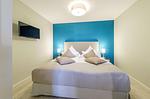 Ferienwohnung Strandgeflüster Ostseebad Wustrow ZweiWasser Alte Seefahrtschule Schlafzimmer - Strandgeflüster - Top-Hundeurlaub