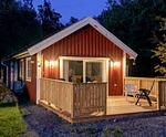 Ferienhaus Hus Rusken bei Abendstimmung in Stockaryd in Småland - Hus Rusken - Top-Hundeurlaub
