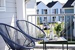Balkon - Ferienwohnung Salt 'n' Sea Olpenitz - Top-Hundeurlaub