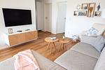 Wohnzimmer - Ferienwohnung Salt 'n' Sea Olpenitz - Top-Hundeurlaub