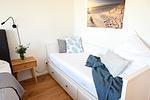 Schlafzimmer - Ferienwohnung Salt 'n' Sea Olpenitz - Top-Hundeurlaub