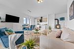 Wohnzimmer - Ferienwohnung Admiralskoje Olpenitz - Top-Hundeurlaub
