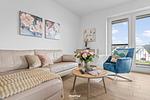 Wohnzimmer - Ferienwohnung Admiralskoje Olpenitz - Top-Hundeurlaub