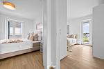 Schlafzimmer - Ferienwohnung Admiralskoje Olpenitz - Top-Hundeurlaub