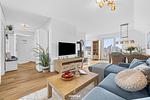 Wohnzimmer - Ferienwohnung Schleiglück Olpenitz - Top-Hundeurlaub
